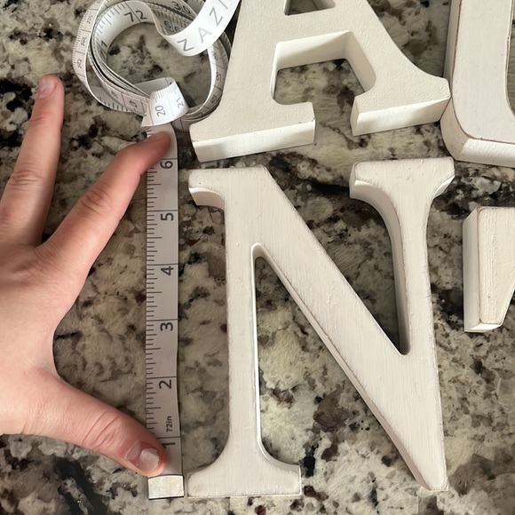 Brand new hobby lobby white block letters - Picture 2 of 4